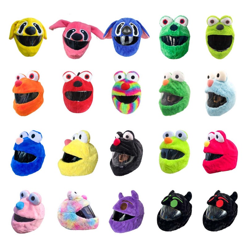 Motorcycle Helmet Cover Ready-Made Plush Cover Full Riding Helmet Motorcycle Style Hood Trendy Products - Image 3